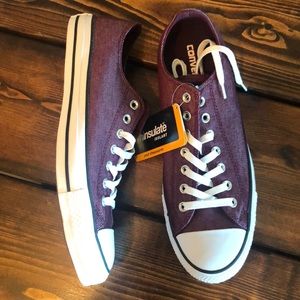 Brand new burgundy converse all stars